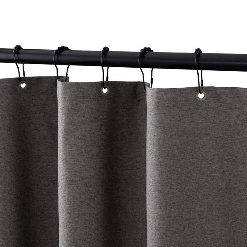 MELCHEF Tension Curtain Rod Shower Curtain Rod Room Divider,No Drilling,No-Fall Down,Adjustable Tension Rod,Spring Tension Curtain Rods,Adjustable Tension Rod For Heavy Duty Curtains 83-122 Inch Black - Image 4